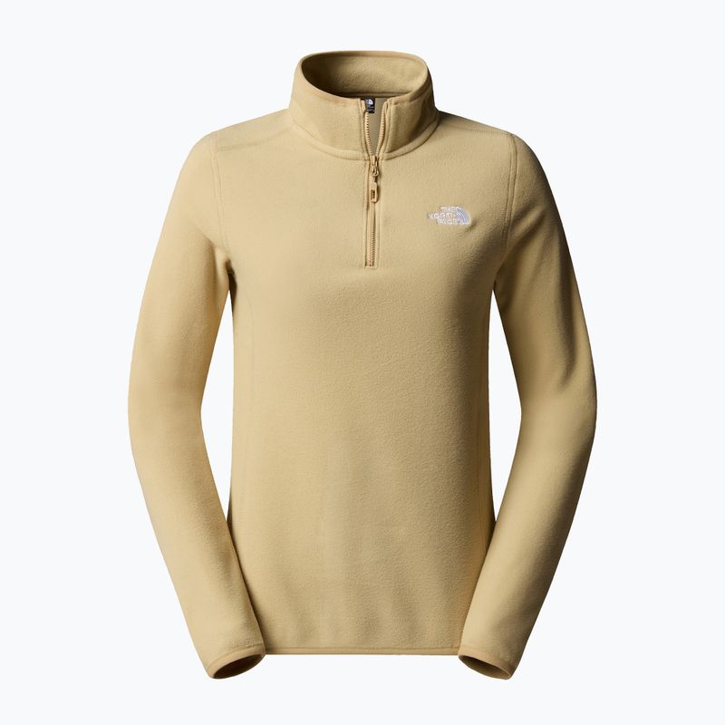 Дамски суитшърт The North Face 100 Glacier 1/4 Zip khaki stone