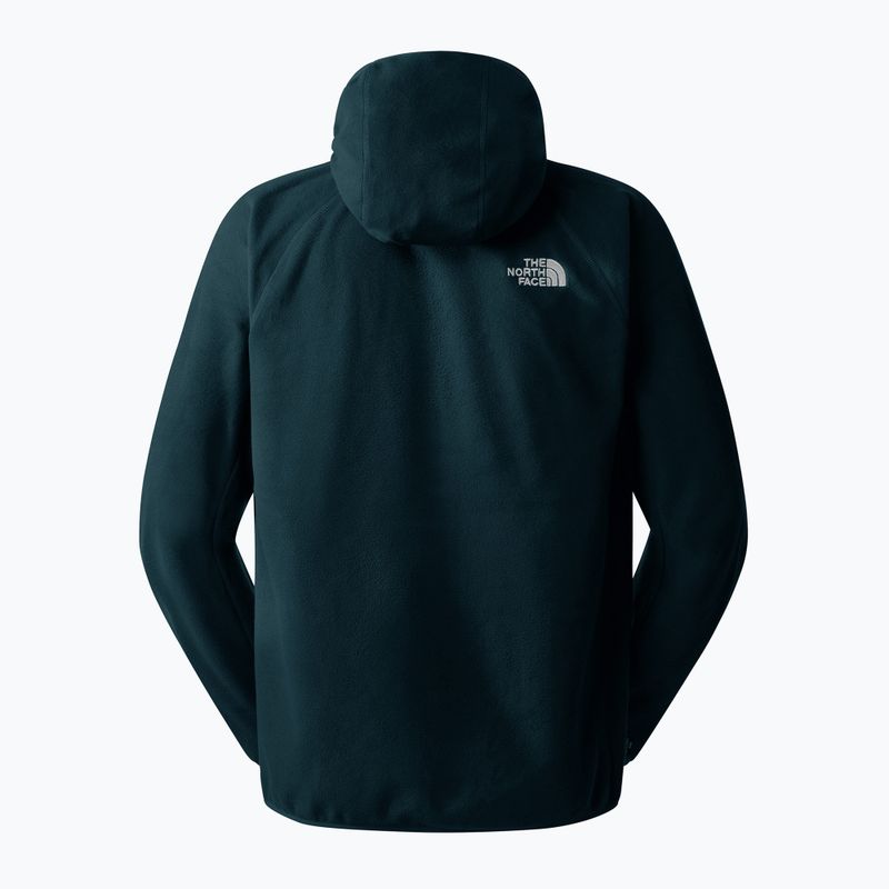 Мъжки суитшърт The North Face 100 Glacier Hoodie midnight petrol 2