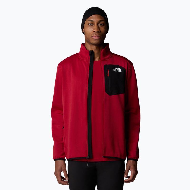 Мъжки суитшърт The North Face Crest FZ garnet red/black 4