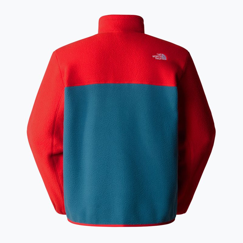 Мъжки суитшърт The North Face Yumiori 1/4 Zip mallard blue/ mallard blue/ high risk 5