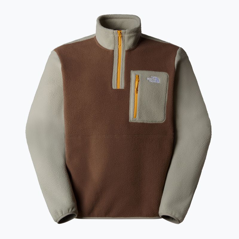 Мъжки суитшърт The North Face Yumiori 1/4 Zip smokey brown/ clay grey/ summit gold 4