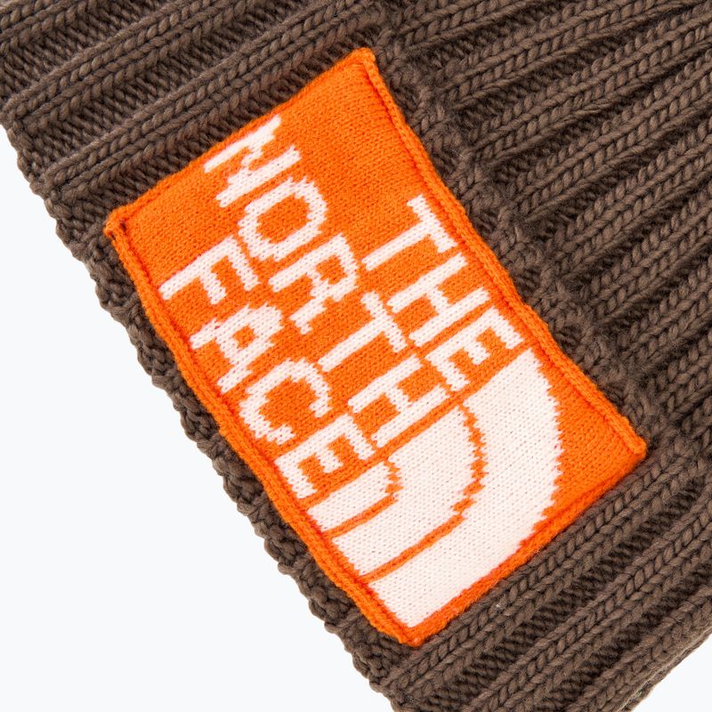 Мъжка зимна шапка The North Face Heritage Ski Tuke smokey brown/orange 3