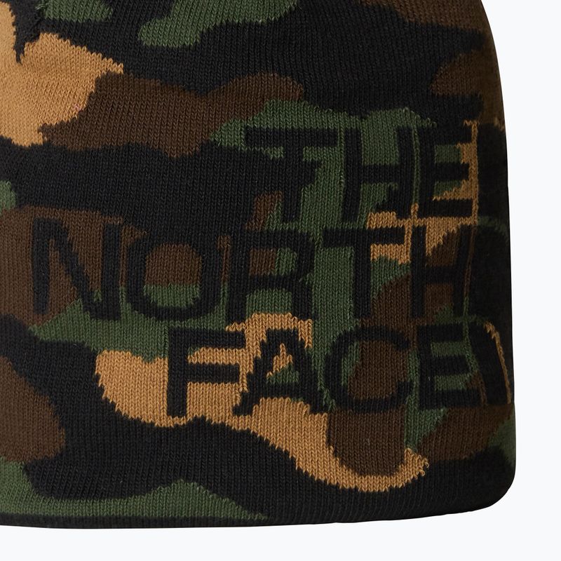 Мъжка зимна шапка The North Face Reversible Highline black camo print 3