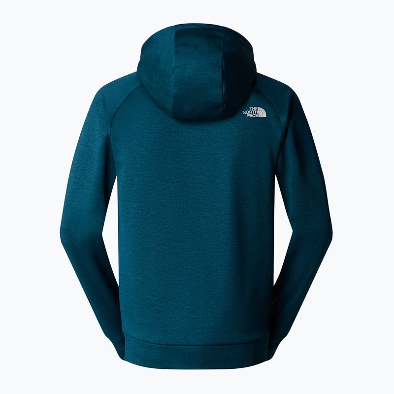 Мъжки суитшърт The North Face Reaxion Fleece midnight petrol dark heather/ asphalt grey 6