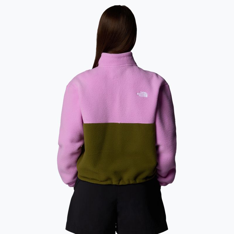 Дамски суитшърт The North Face Yumiori 1/4 Zip forest olive/ dragonfruit 3