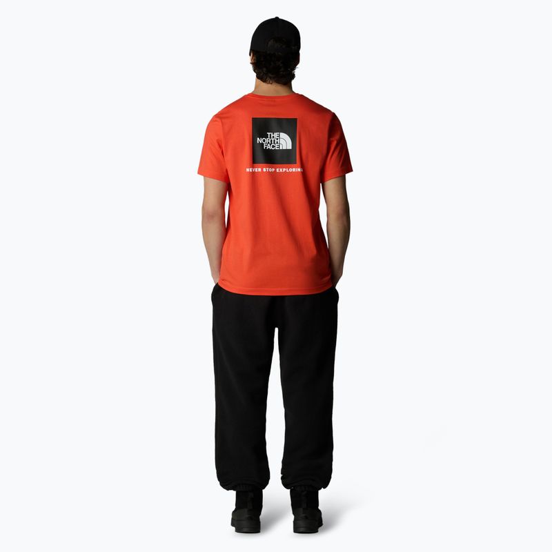 Мъжка тениска The North Face Box Nse crimson orange/black 2