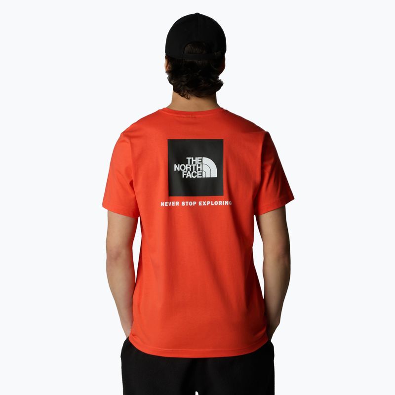 Мъжка тениска The North Face Box Nse crimson orange/black 3