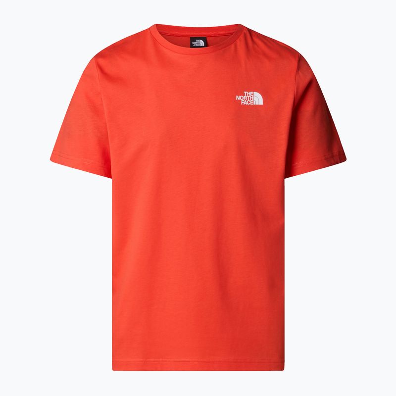 Мъжка тениска The North Face Box Nse crimson orange/black 4