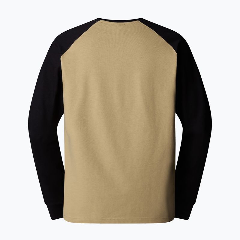 Мъжка тениска с дълъг ръкав за бягане The North Face Heritage khaki stone/black 2