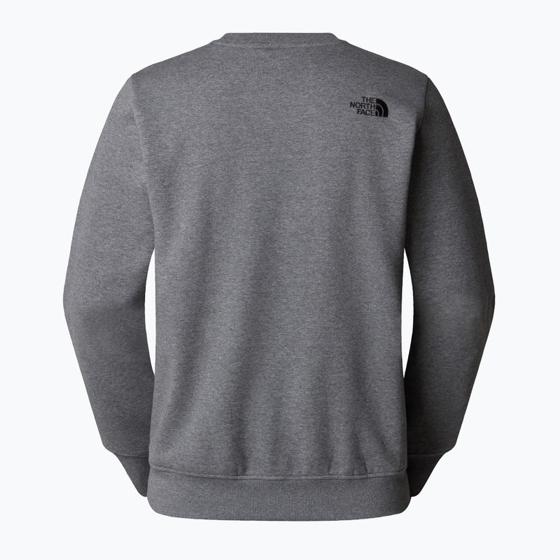 Мъжки суитшърт The North Face Drew Peak Crew medium grey heather 5