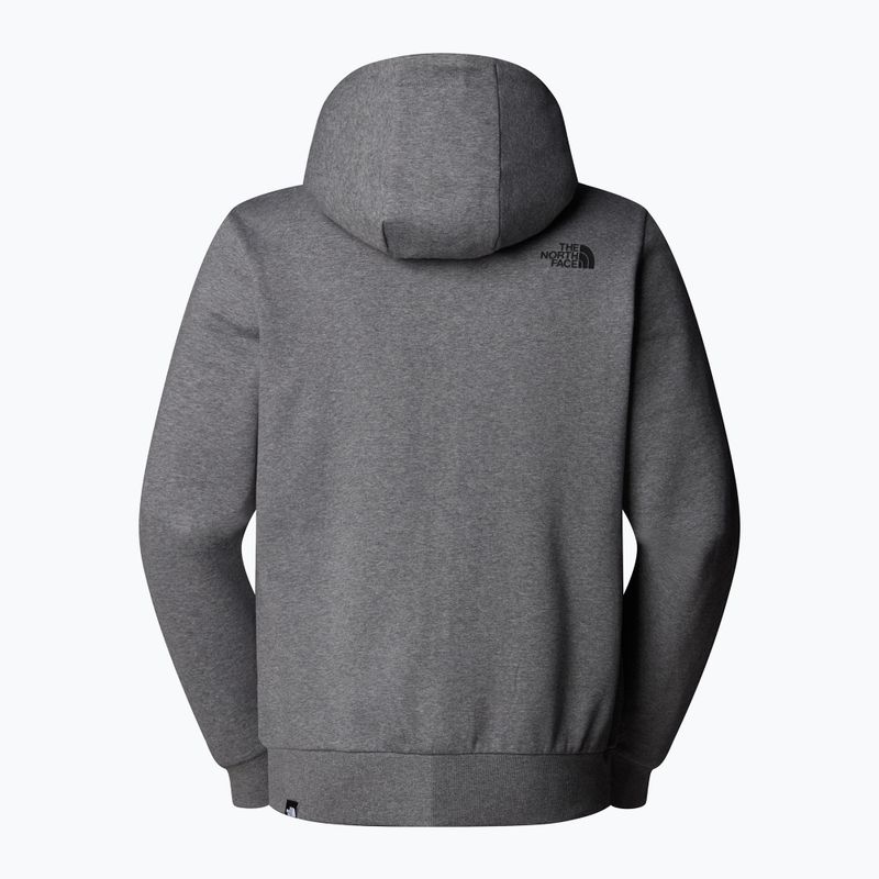 Мъжки суитшърт The North Face Simple Dome Full Zip Hoodie medium grey heather 6