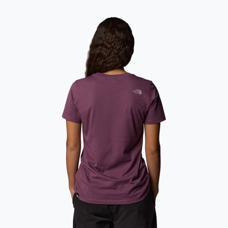 Дамска тениска The North Face Easy midnight mauve/purple 3