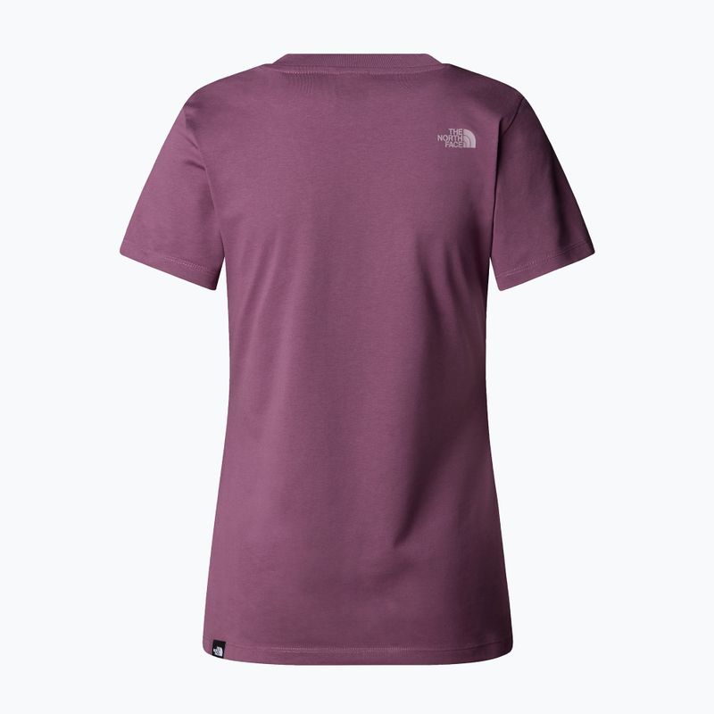 Дамска тениска The North Face Easy midnight mauve/purple 5