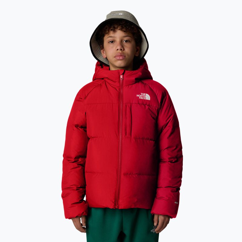 Детско пухено яке The North Face North Down Hooded red