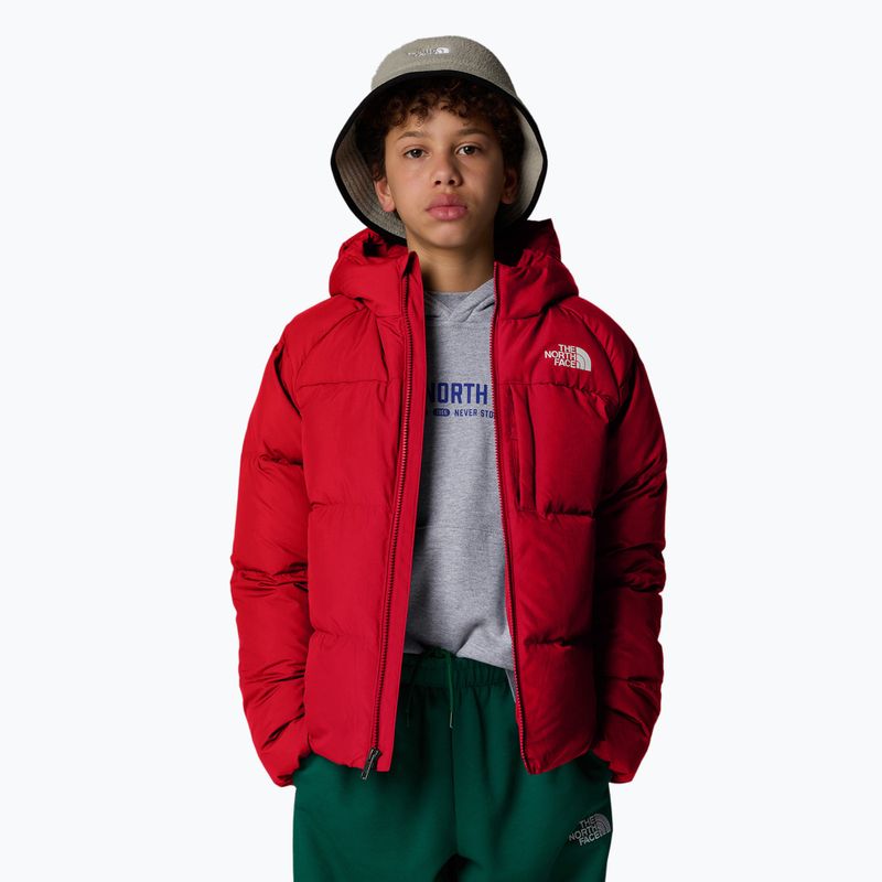 Детско пухено яке The North Face North Down Hooded red 4