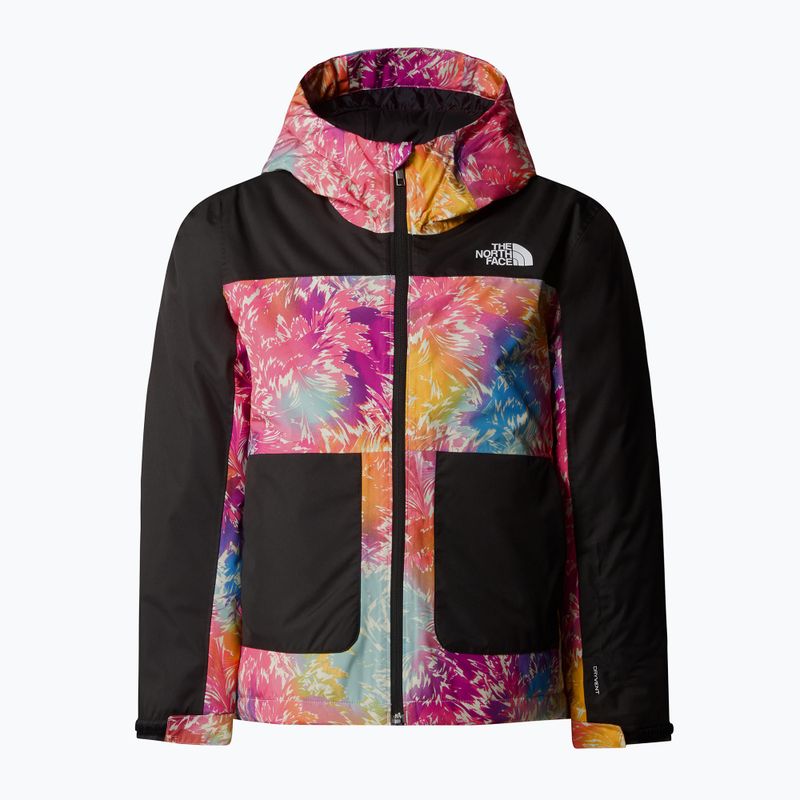 Детско ски яке The North Face Freedom Insulated с щампа на лъчист мак и вятър 5