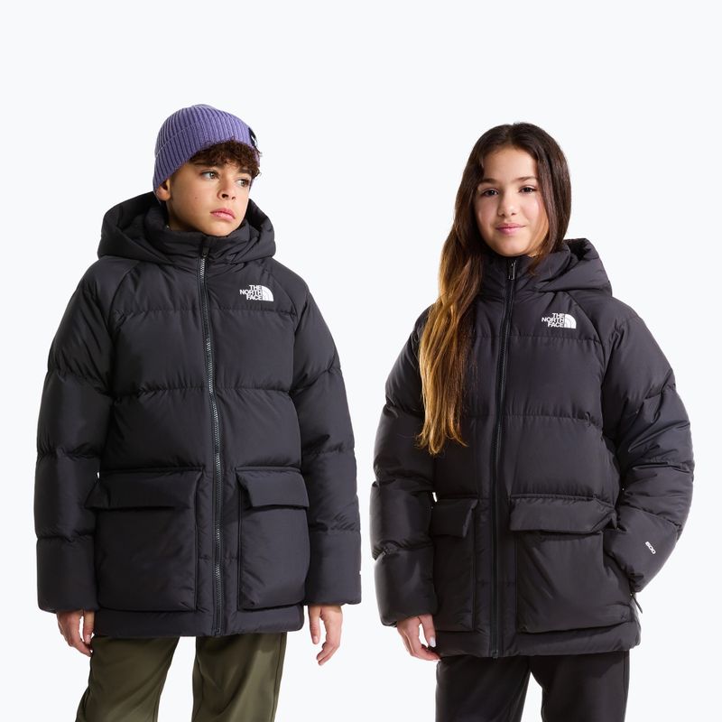 Детско пухено яке The North Face Teen North Down Fleece Lined Short Parka tnf black 3