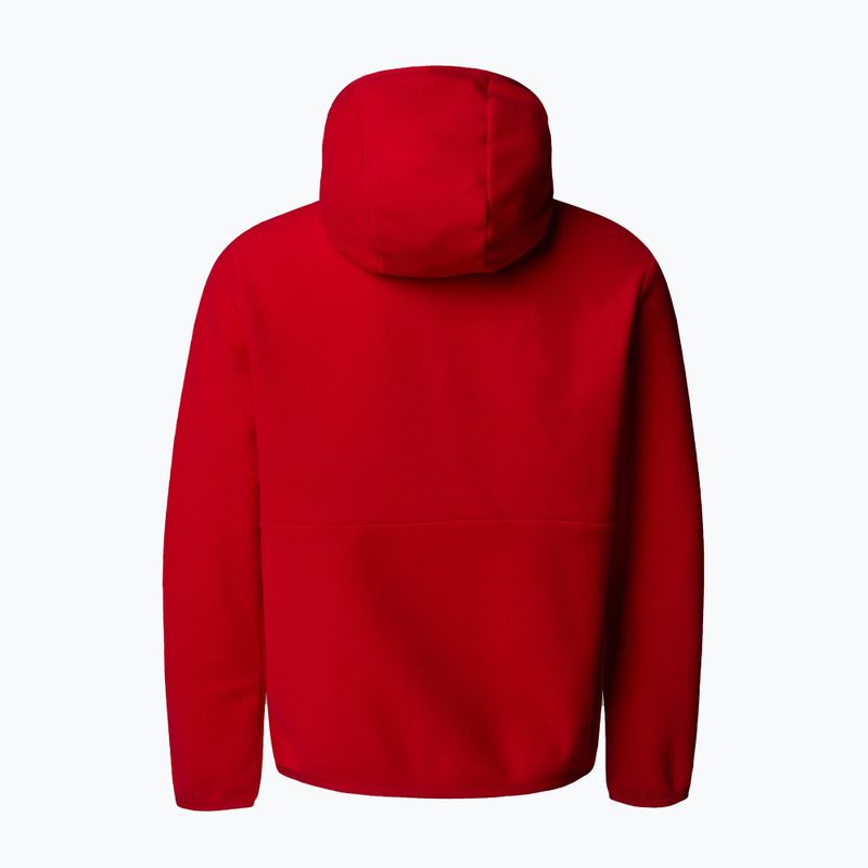 Детски суитшърт The North Face Teen Glacier F/Z Hooded red 2