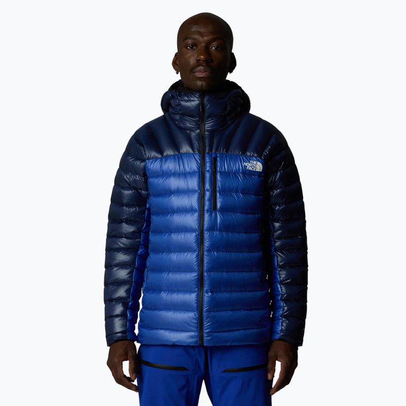 Мъжко пухено яке The North Face Summit Breithorn Hoodie blue/eagle blue