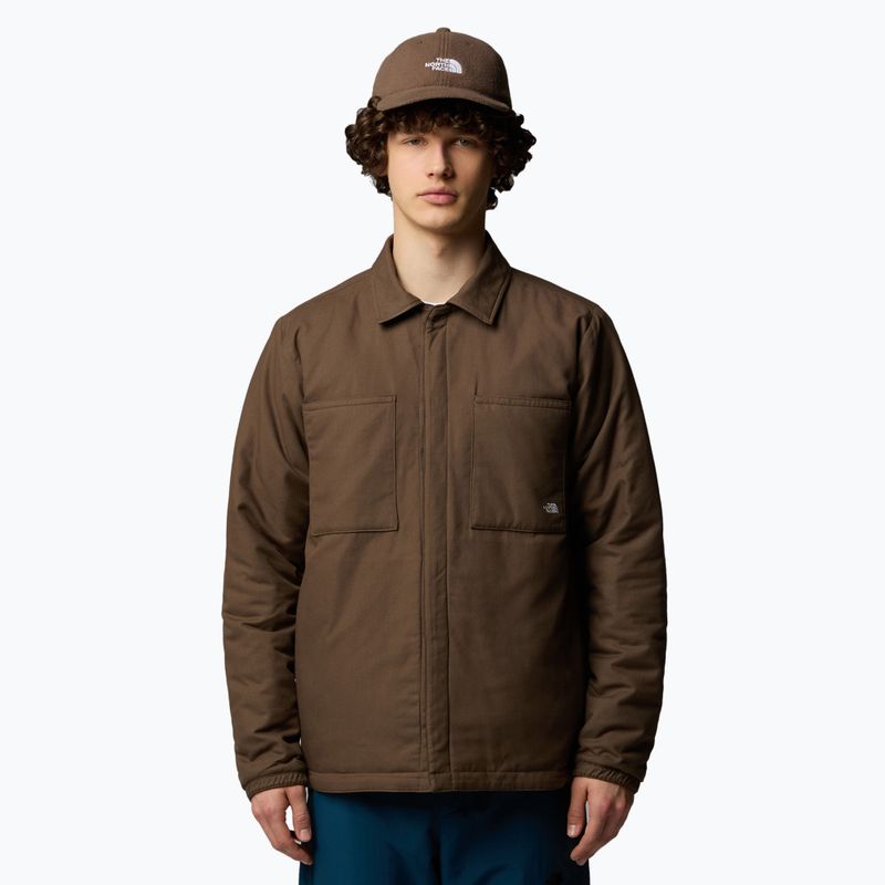 Мъжко подплатено яке The North Face Afterburner Insulated Flannel black/smokey brown