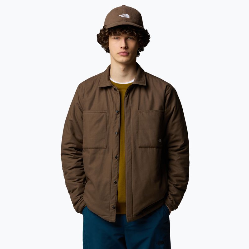 Мъжко подплатено яке The North Face Afterburner Insulated Flannel black/smokey brown 4