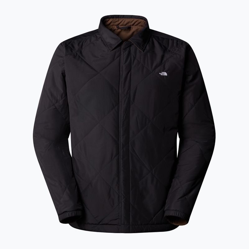 Мъжко подплатено яке The North Face Afterburner Insulated Flannel black/smokey brown 8