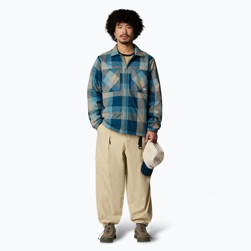 Мъжко подплатено яке The North Face Afterburner Insulated Flannel midnight petrol 2