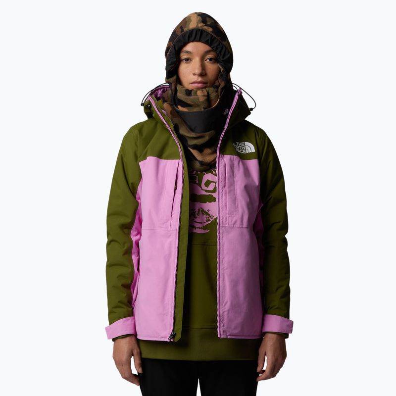 Дамско ски яке The North Face Namak Insulated forest olive/dragonfruit 4