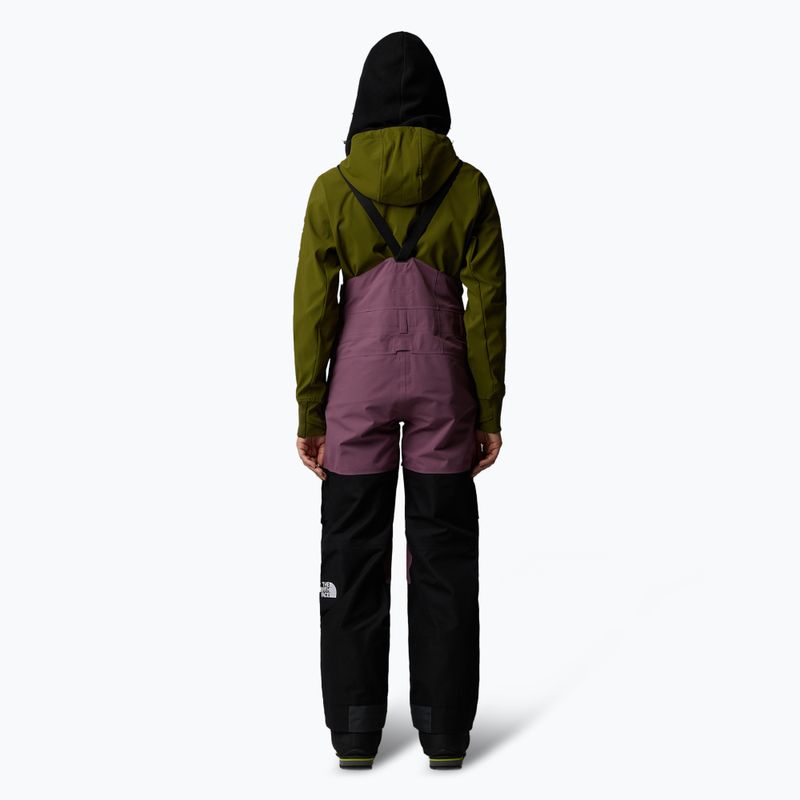 Дамски скиорски панталони The North Face Dragline Bib midnight mauve/black 2