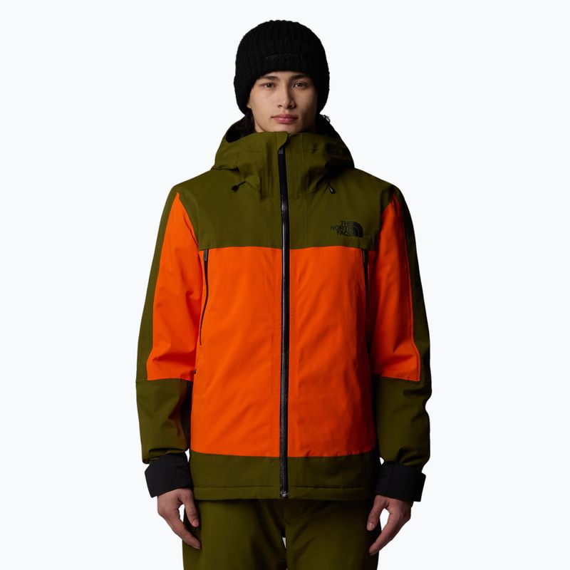 Мъжко ски яке The North Face Mount Bre orange/forest olive