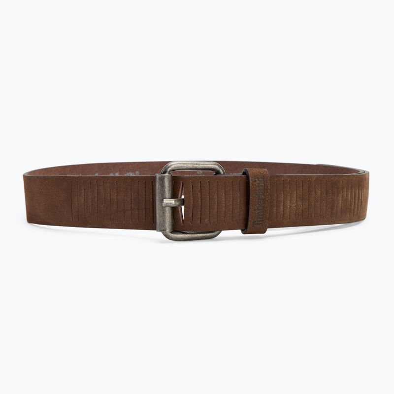 Мъжки колан за панталон Timberland 35mm Nubuck Belt dark brown 3