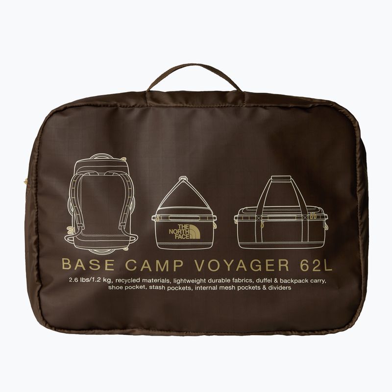 Пътна чанта The North Face Base Camp Voyager Duffel 62 l smokey brown/khaki stone 4