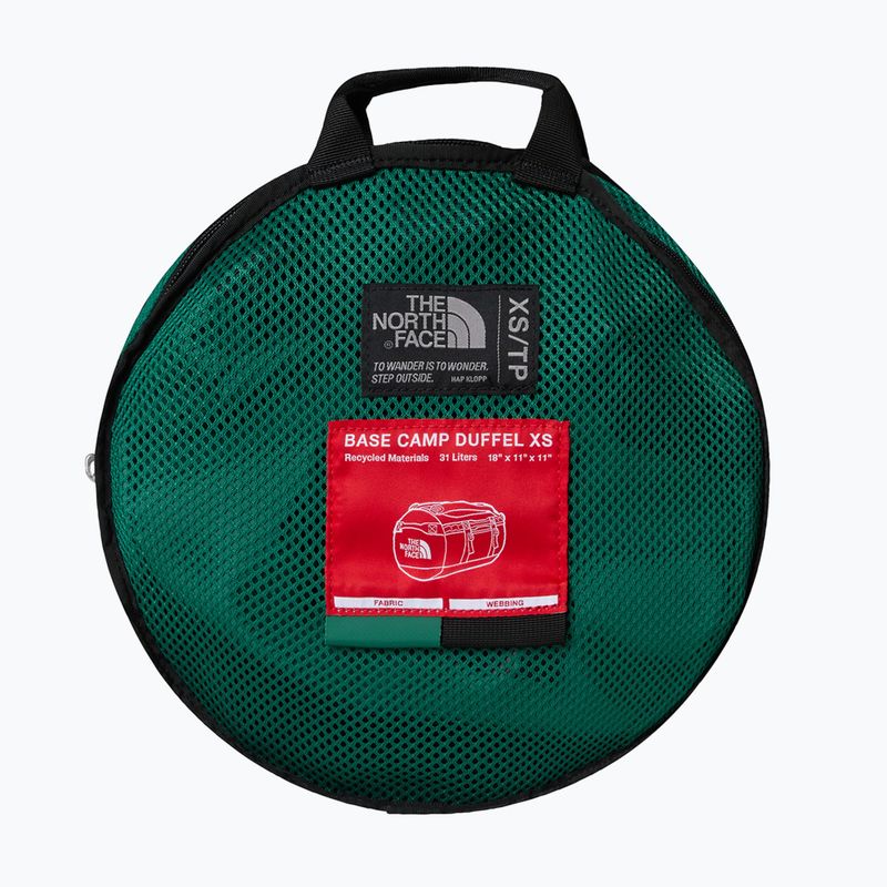 Пътна чанта The North Face Base Camp Duffel XS 31 л вечнозелен/черен 2