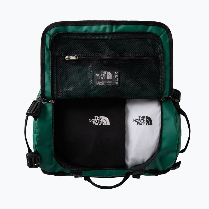 Пътна чанта The North Face Base Camp Duffel XS 31 л вечнозелен/черен 4