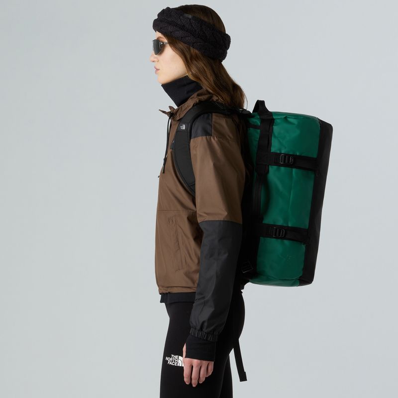Пътна чанта The North Face Base Camp Duffel XS 31 л вечнозелен/черен 6