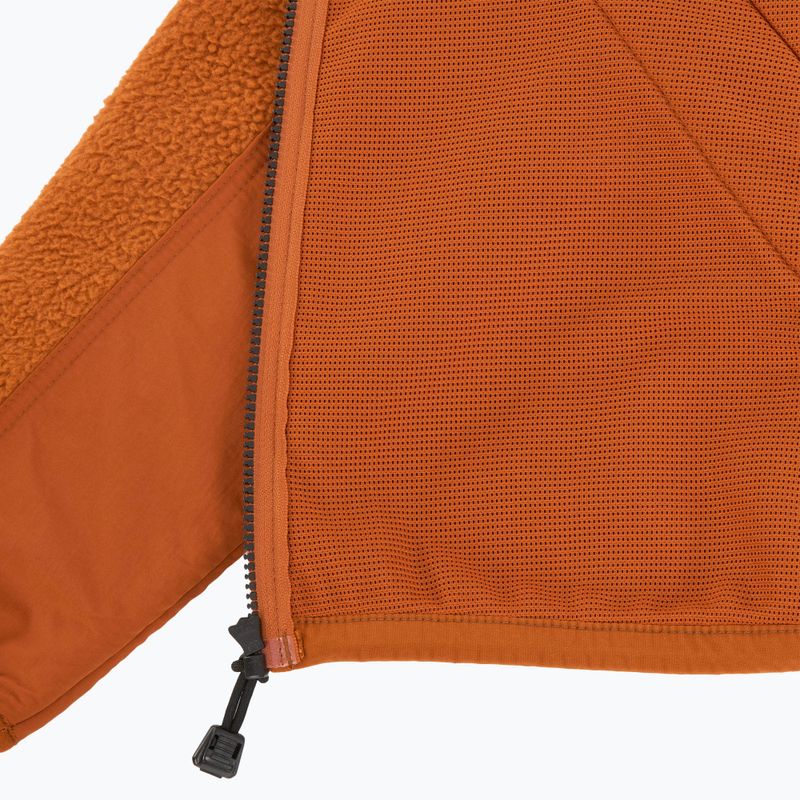 Мъжки суитшърт Timberland Sherpa Mix Media Fleece umber 5