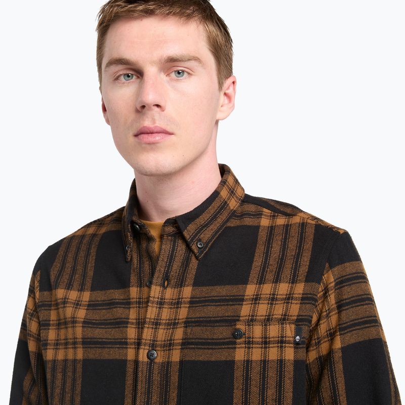 Мъжка риза Timberland Solucell Plaid Shirt umber yd 4