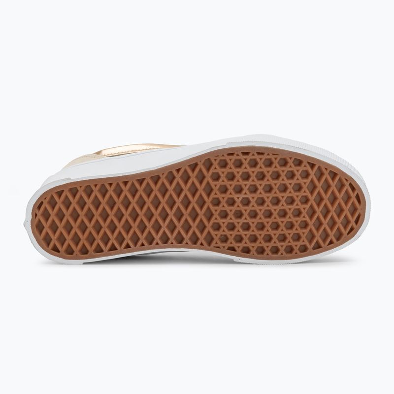 Vans Knu Stack High Shine златни обувки 4