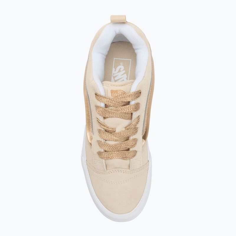Vans Knu Stack High Shine златни обувки 5