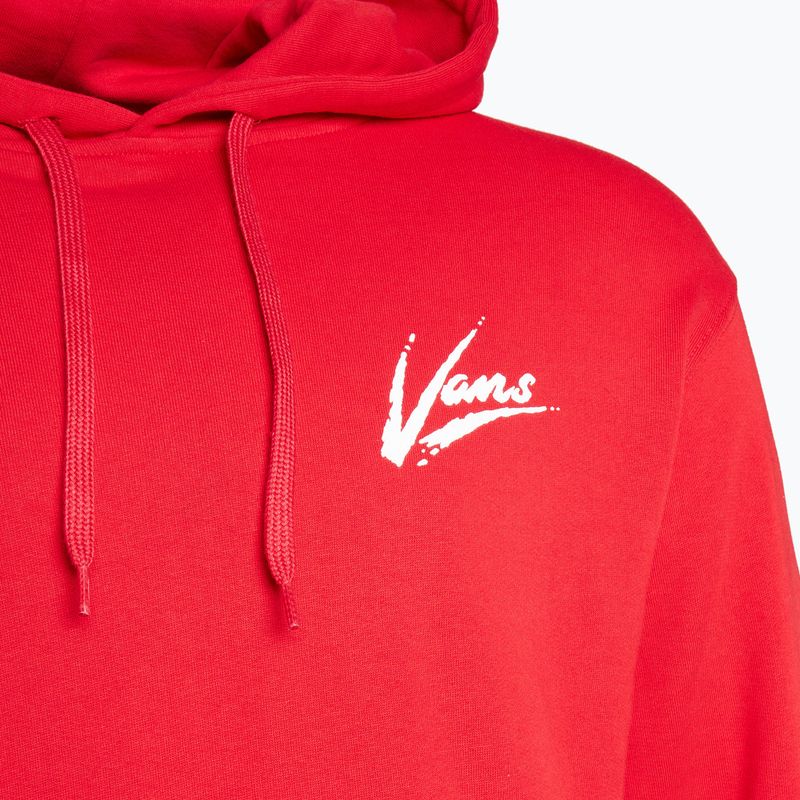 Мъжки суитшърт Vans Dettori Loose Pullover racing red/marshmallow 3