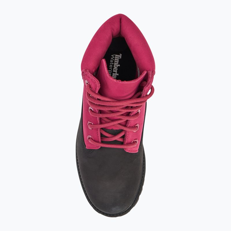 Детски обувки Timberland Premium 6 In Lace black nubuck/dark pink 5