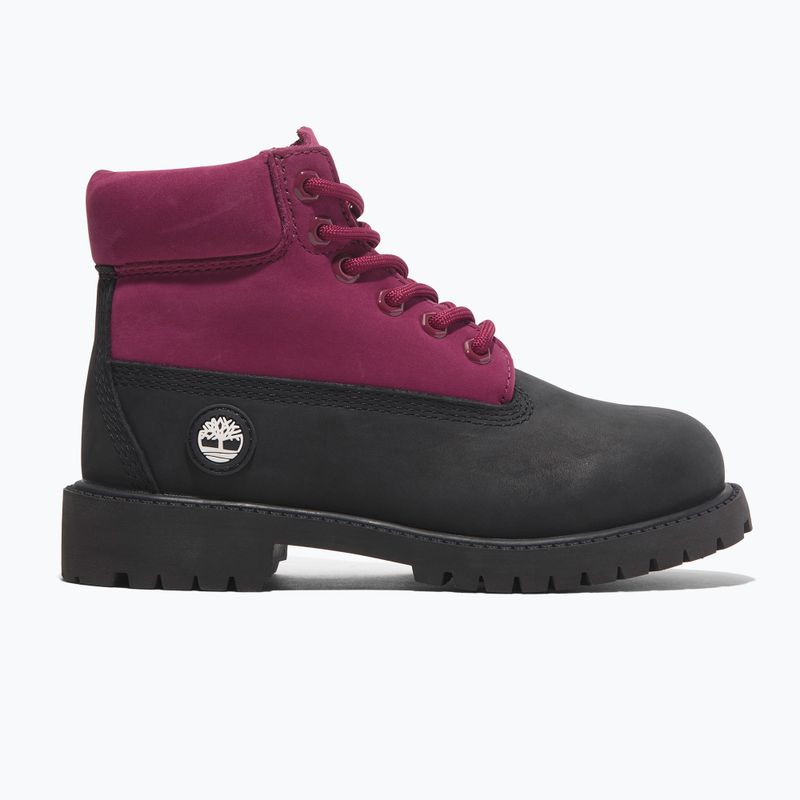 Детски обувки Timberland Premium 6 In Lace black nubuck/dark pink 10