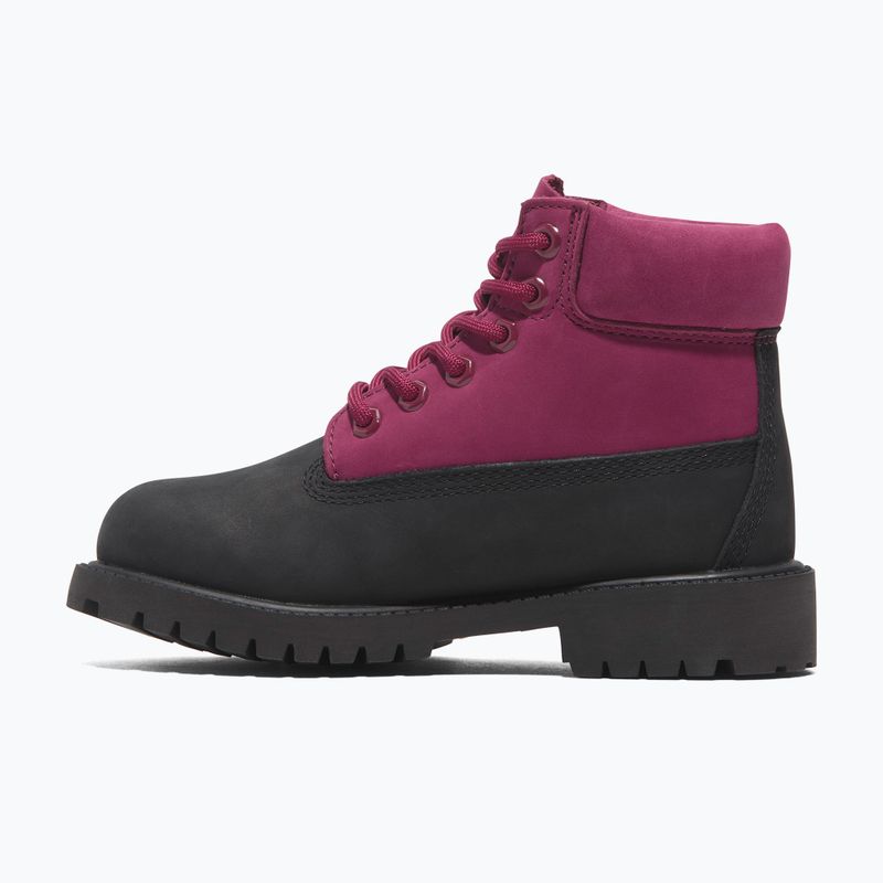 Детски обувки Timberland Premium 6 In Lace black nubuck/dark pink 11