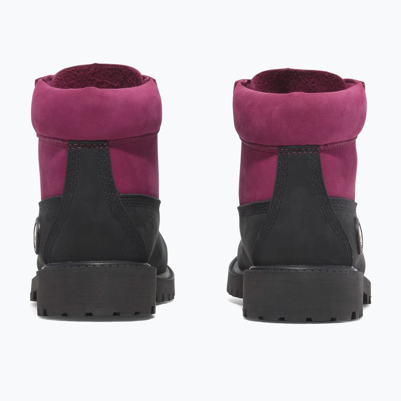Детски обувки Timberland Premium 6 In Lace black nubuck/dark pink 12
