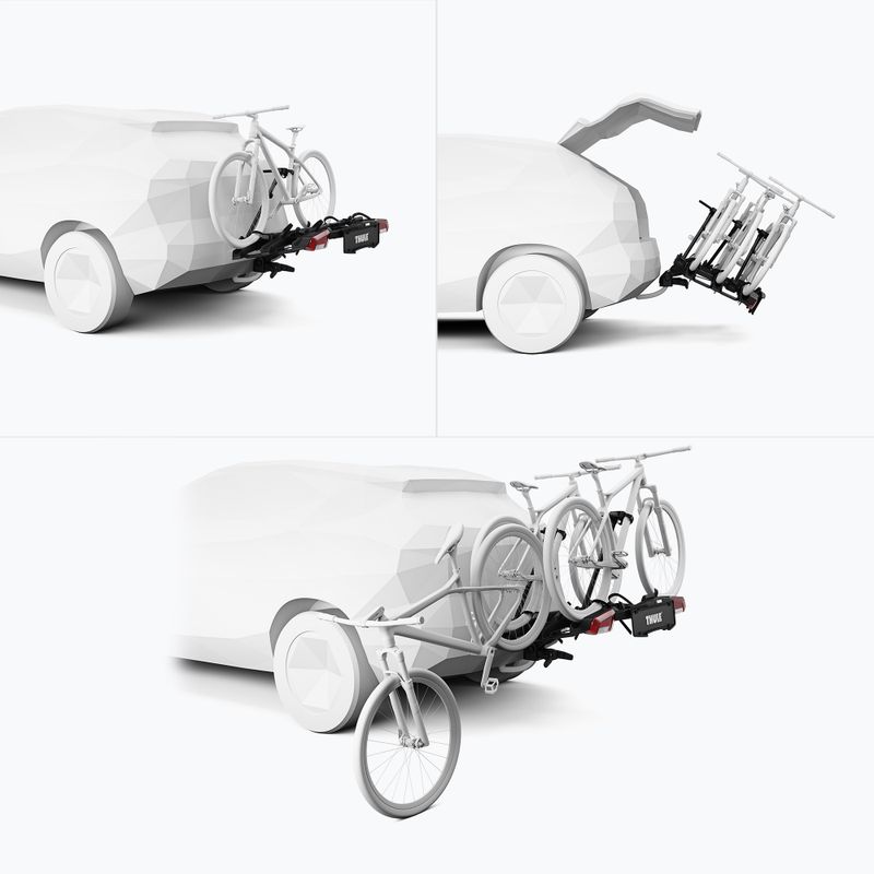 Thule OutPace багажник за 3 велосипеда с теглич, черен 9