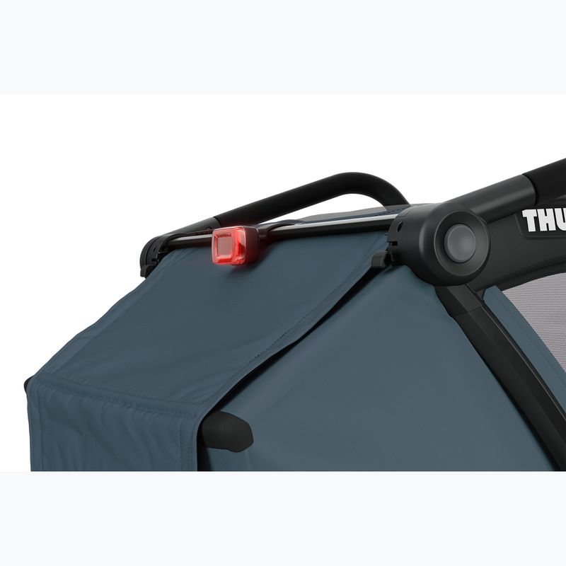 Thule Chariot Cab тъмно шистово ремарке за двоен велосипед 3