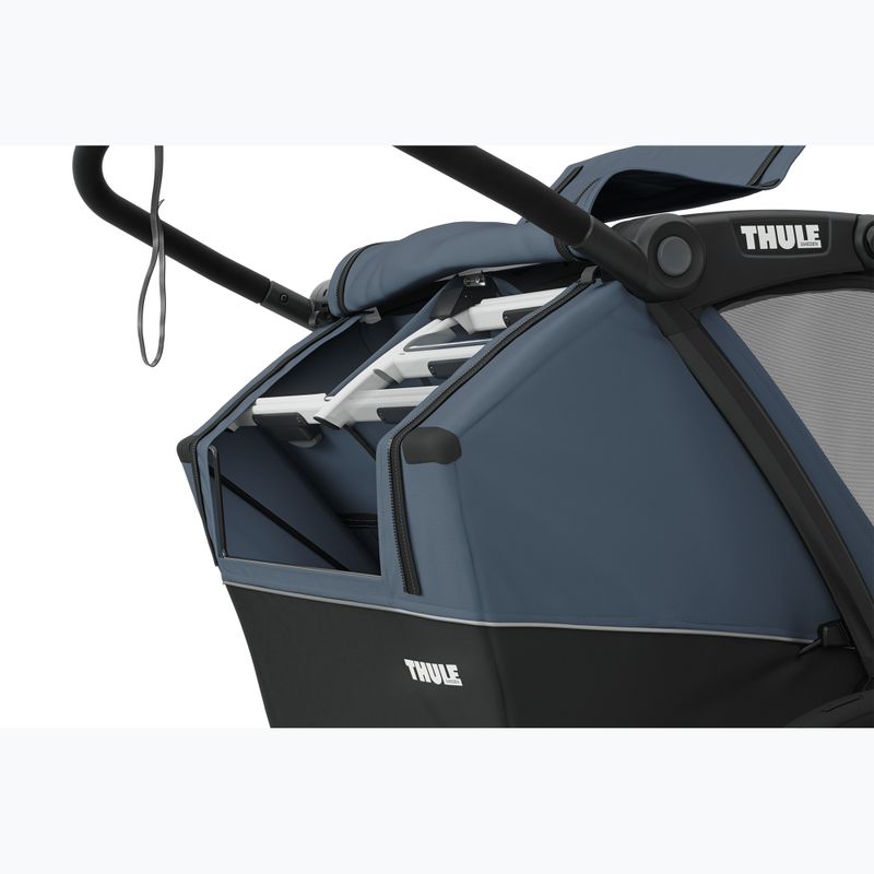 Thule Chariot Cab тъмно шистово ремарке за двоен велосипед 4