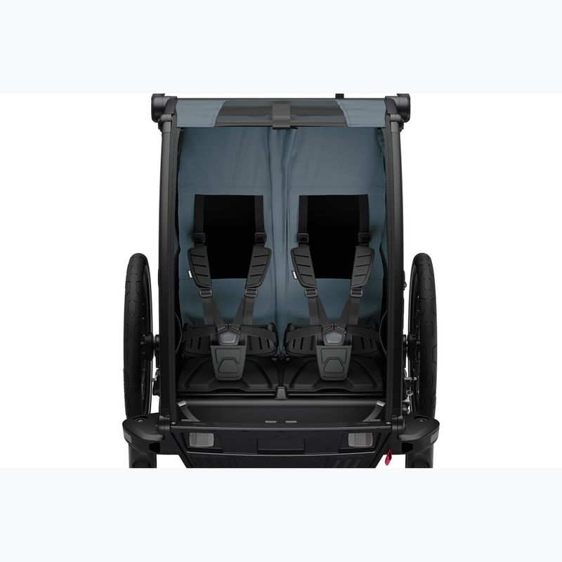 Thule Chariot Cab тъмно шистово ремарке за двоен велосипед 5