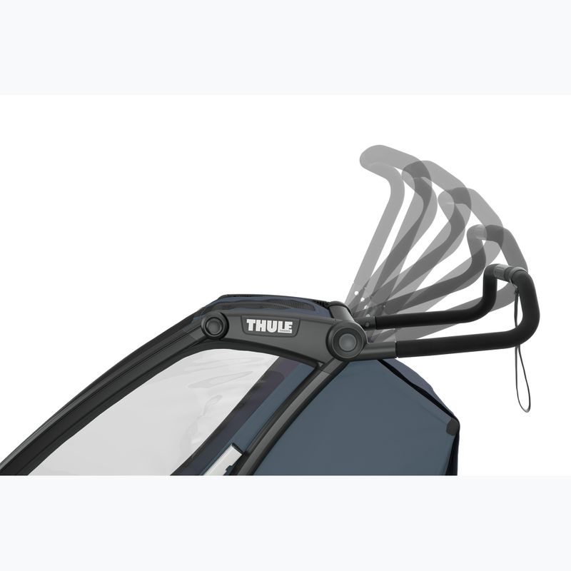 Thule Chariot Cab тъмно шистово ремарке за двоен велосипед 7