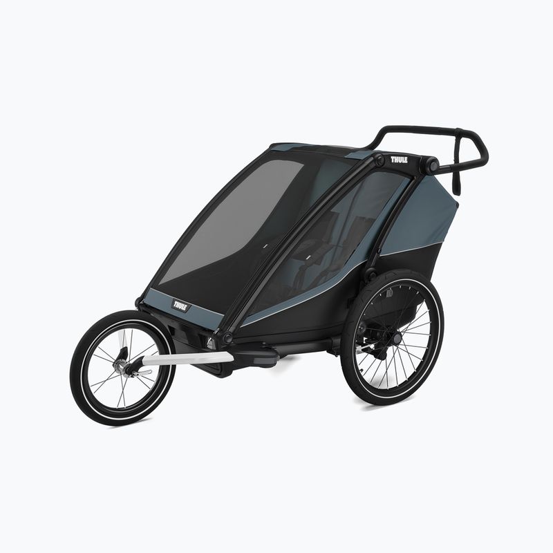 Thule Chariot Cab тъмно шистово ремарке за двоен велосипед 10
